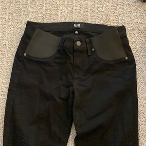 Maternity PAIGE denim black skinny jeans. Great condition